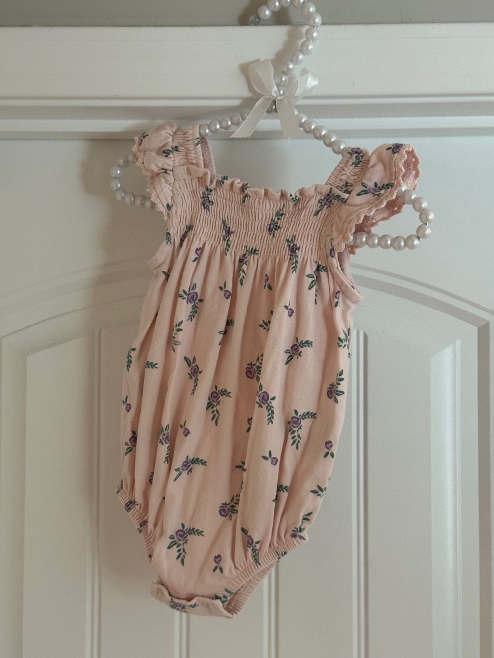 Jessica Simpson Pink Floral Baby 3-6 Month Bubble